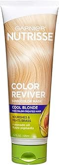 Nutrisse Color Reviver 5 Minute Nourishing Hair Color Mask with Avocado Oil Delivers Day 1 Color Results, for Color Treated Hair, Cool Blonde, 8.4 fl oz