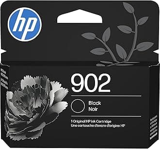HP 902 Black Ink Cartridge | Works with OfficeJet 6950, 6960 Series, OfficeJet Pro 6960, 6970 Series | Eligible for Instant Ink | T6L98AN