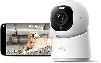 4K Indoor Camera E30-No Subscription,Work as Pet Camera,Nanny/Baby Monitor,360° Pan&Tilt,AI Auto Tracking,AI Detection,24/7 Recording,Color Night Vision,Two-Way Audio,Works with HomeKit