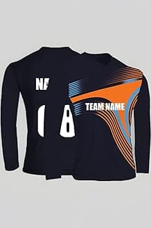 Cricket Sports Jersey for Men With Team Name and Number Printed - Full Sleeves T-Shirt Dodr1009-C100111-C-FS