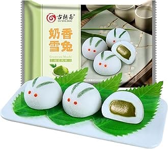 Matcha Mochi,Wagashi Food Candy Sweets,Rabbit shape Mochi Snack,Premium Traditional Rice Cakes,Perfect for Snacks or Desserts - 8.81 Oz / 250g