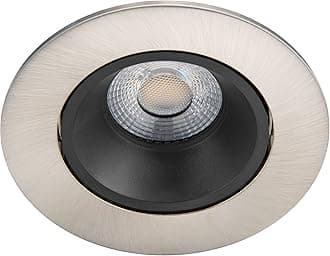 LED Abrosa Bathroom Spotlight 4000K 9W IP44 [Cool White - Nickel] For Indoor Lighting, Bathroom and Kitchen