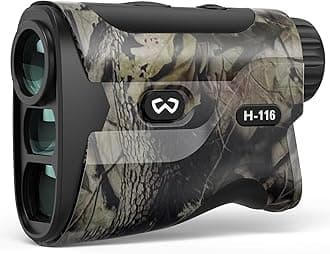 WOSPORTSHunting Rangefinder, 1200-Yard/1500-Yard Range Finder for Hunter with Distance/Angle/Speed/Scan Multi Functional, 6X Magnification