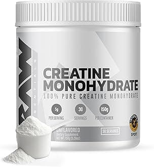 Nutrition Creatine Monohydrate Powder, Unflavored (30 Servings) - Micronized Creatine Monohydrate Supplement for Workout Performance, Build Muscle & Strength - Creatine Powder for Men & Women