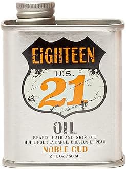 Hair, Skin & Beard Oil for Men, 4 Scents - Non-Greasy, Conditioning Balm with Castor Seed, Jojoba, and Argan Oils - Premium Tattoo and Mustache Care Products