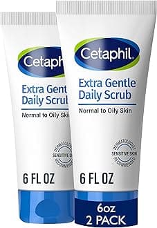 Extra Gentle Daily Scrub,Gently Exfoliates & Cleanses Without Over-drying, For All Skin Types, Non-Irritating & Hypoallergenic,Suitable For Sensitive Skin, 6 Fl Oz, Pack of 2