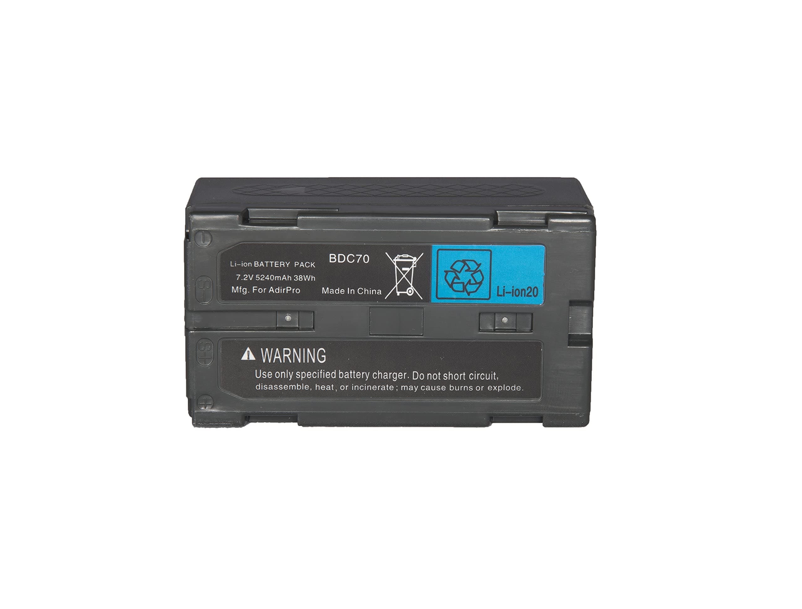 AdirPro 7.2 V Li-Ion Replacement Battery for Topcon & Sokkia | Compatible with BDC70, BDC58, BT-70 | 5200mAh High Capacity | for Total Stations, Robotic Total Stations & GNSS Receivers