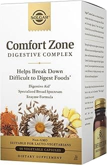 Comfort Zone Digestive Complex - 90 Vegetable Capsules - Enzymes to Support the Body’s Natural Digestive Process & Break Down Difficult-to-Digest Foods - Kosher - 90 Servings