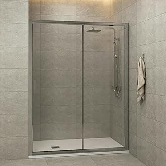 1100mm Sliding Shower Door 6mm Safety Tempered Glass Reversible Shower Enclosure Cubicle Screen