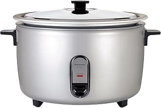 Commercial Electric Rice Cooker, 208V Extra-Large Capacity 80-Cup (Cooked), 40-Cup (Uncooked) with One-Touch Operation - SR-GA721L - Silver