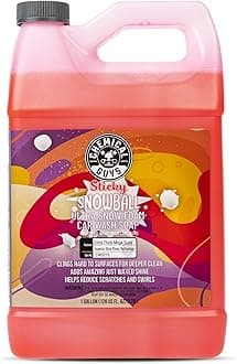 CWS215 Sticky Snowball Ultra Snow Foam Car Wash Soap (Works with Foam Cannons, Foam Guns or Bucket Washes) for Cars, Trucks, Motorcycles, RVs & More 128 fl oz (1 Gallon) Cherry Scent