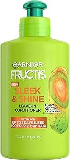 Fructis Sleek & Shine Intensely Smooth Leave-In Conditioning Cream, 10.2 Ounce
