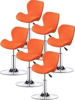 ELYSYSRL Bar Stool Cover Set of 2/4/6 Shell Back Adjustable Swivel Bar Stools Slipcover,Barstool Protector Covers for Dining Room Kitchen (Color : #9, Size : 6pcs)