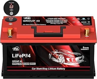GROUP49 12V 90AH Car Battery High-Performance Lithium Start-Stop Battery with 1300 CCA and 60 Month Warranty