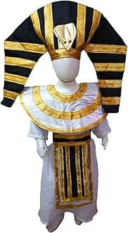 BookMyCostume Egyptian Pharoah King Tutankhamun International World Costume | Premium 6-7 Years