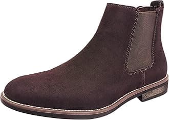 Bruno MarcMen's Suede Leather Chelsea Ankle Boots