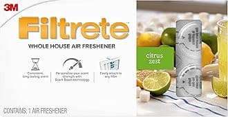 Filtrete Whole House Air Freshener for AC Furnace Air Filter, Citrus Zest