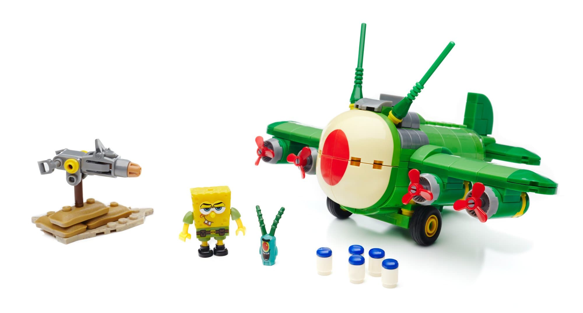 Mega Bloks SpongeBob SquarePants Tartar Bomber Building Set