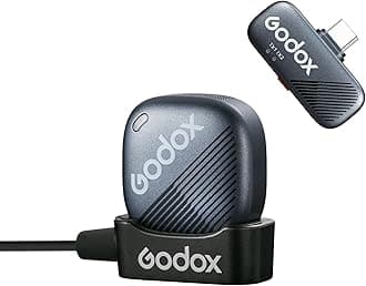 Godox Cube-SC kit1 2.4G Wireless Lavalier Microphone for iPhone15 and Android USB C Lapel Microphone Wireless,Hi-Fi Audio,1000FT Range,Noise Cancellation,30H Battery for Streaming Video Recording