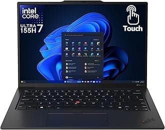 Lenovo (Upgraded) Gen 12 ThinkPad X1 Carbon Laptop with Intel Ultra 7 155U Processor, 14" WUXGA 100% sRGB Touchscreen, 32GB DDR5 RAM, 1TB Gen4 Performance SSD, FHD+ IR+ RGB Camera, and Windows 11 Pro