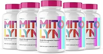 (5 Pack) Mitolyn Capsules, Mitolyn Loss Supplement Pills, Mito Lyn, Mitolyn Keto Capsules, Mitolynn Supplement Pills, Mito Lynn Pills Advanced Formula, Natural Supplement Support Review (300 Caps)