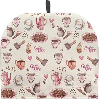 Tea Cosy Tea Pot Cozies Decorative Accessories for Teapots Dome Shaped Kitchen Home Table Decorative Breakfast Warmer Dust Proof Teapot Cozies, Coffee Pink Beige