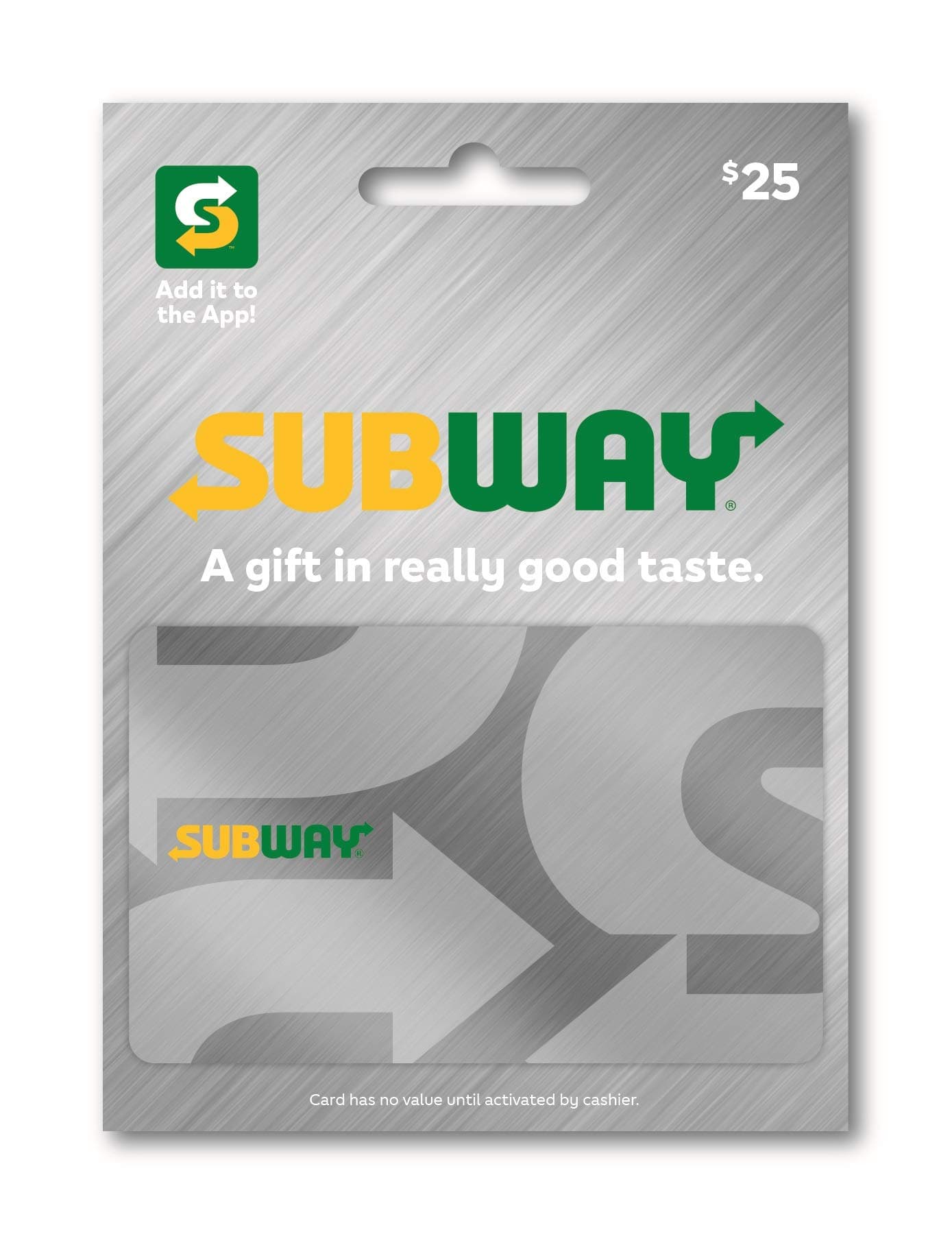 Subway Gift Card $25