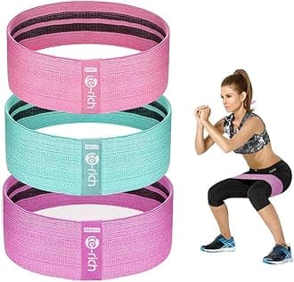 Resistance Bands, Fabric Workout Bands for Women & Men, Cloth Booty Resistance Loop Bands, Thick Squat Bands for Butt/Legs/Thigh/Hip/Glute Excersing