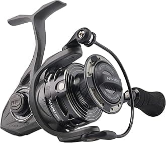 PennClash II Spinning Reel - Lightweight Saltwater Shore and Kayak Fishing Reel for Lure Fishing - Sea Fishing Reel for Bass, Pollack, Cod, Wrasse, Grey/Black