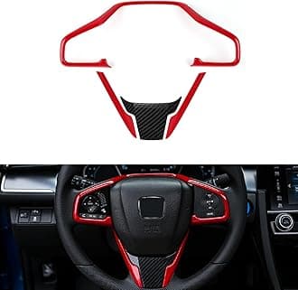 Thenice for 10th Gen Civic Interior Decaration Sticker Compatible wit Honda Civic 2021 2020 2019 2018 2017 2016 -Red