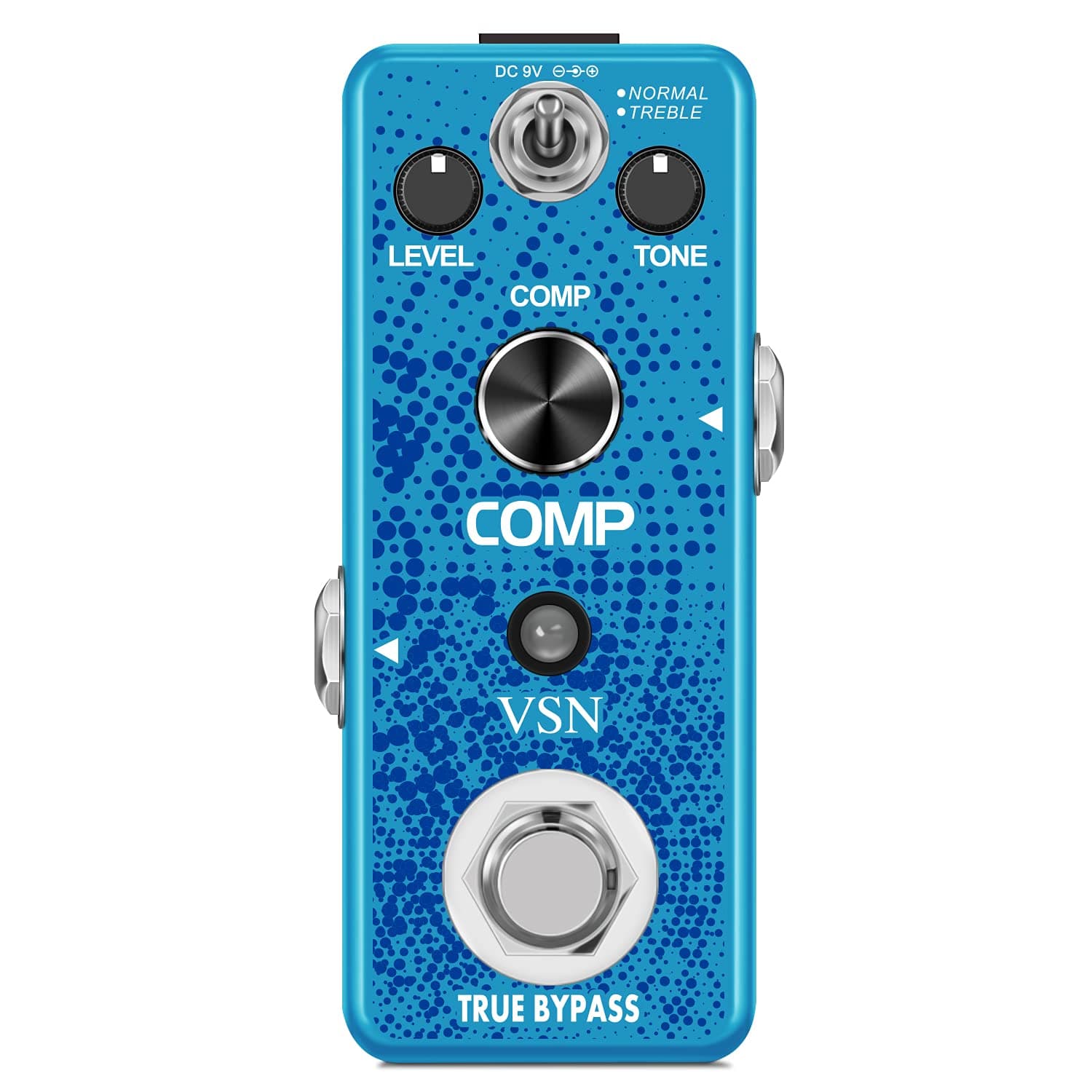 VSN Guitar Compressor Pedal for Analog Compression Effect Pedal Ultimate Comp Guitar Effects for Electric Guitar True Bypass