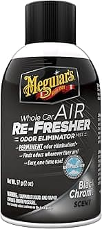 G181302 Whole Car Air Re-Fresher Odor Eliminator Mist, Black Chrome Scent, 2 oz