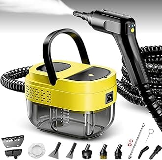 Steam Cleaner,15s Heat-Up,1.6L Tank,3-Level Adjustable Handle,2500W Steamer for Cleaning,Portable Steamer for Cleaning with 16PCS Accessories,Steam Cleaner for Home,Car,Dirt,Grease,Grout,Tile,Couch