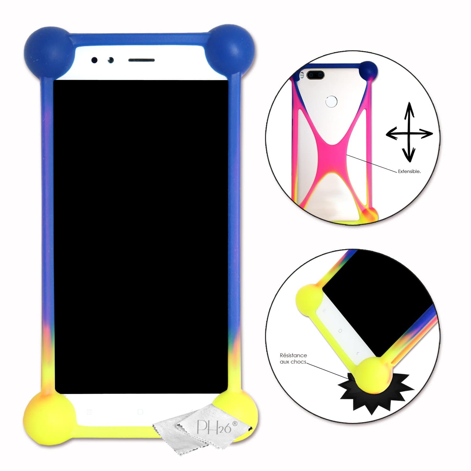 Ph26 Shockproof Silicone Bumper Case for Ulephone Armor X2 Multi-Coloured