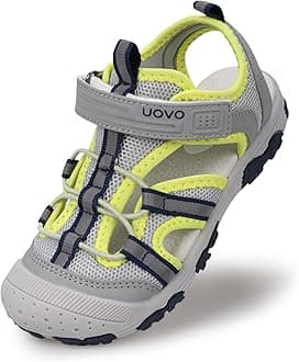 Boys Sport Sandals Summer Closed Toe Hook Loop Outdoor Athletic Walking Shoes (Toddler/Little Kid/Big Kid)