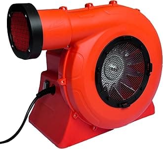 Air Blower, 1100Watt/1.5HP Powerful Bounce House Blower, Portable Fan Pump Commercial for Large Inflatables, Water Slides, Castle, Jump Slides, Holiday Decorations