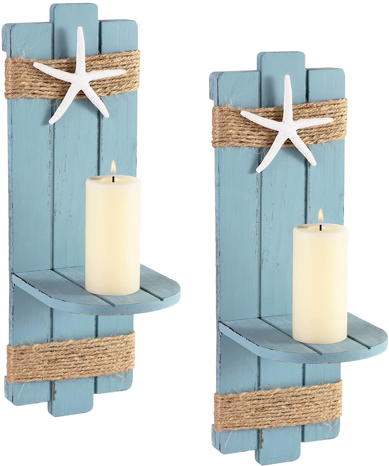 Beach Starfish Wall Candle Sconces Decor