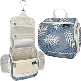 D&D Wanderlust D&D Hanging Travel Toiletry Bag for Men and Women – Cosmetics, Makeup and Toiletries Organizer Kit with 10 Compartments