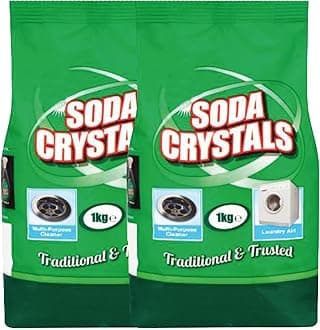 – Soda Crystal 1kg (Pack of 2) - All-Purpose Cleaning Crystals | Multi-Purpose Cleaner for Home and Kitchen | Removes Stains, Grease, and Grime Effectively