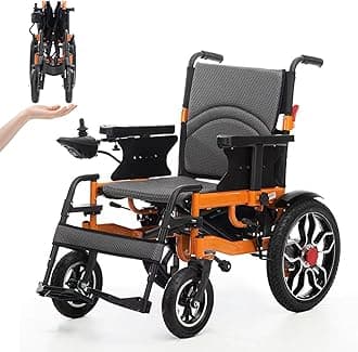 Electric Wheelchair for Adults Intelligent Power Wheelchairs Lightweight Foldable All Terrain Motorized Power Wheelchair for Seniors Portable Airline Approved(8005)