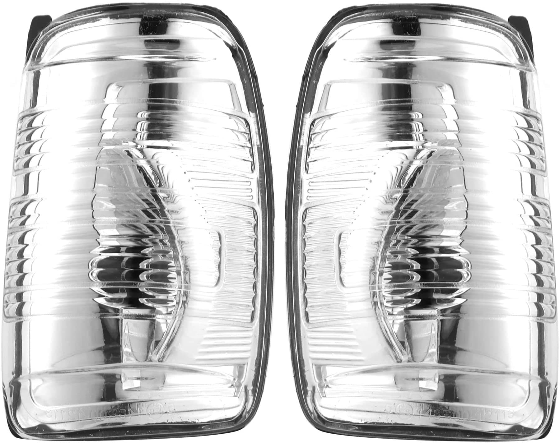 Wing Mirror Indicator Lamp Lens Set Clear Left and Right Pair For Ford Transit Mk8 2014-2019 BK3113B382AB BK3113B381AB 1847387 1847389