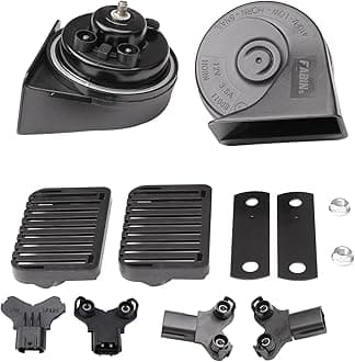 Car Horn Compatible with Hyundai, 12V Waterproof Snail Horns Loud 125db High/Low Tune (Horn with Plug for Hyundai)