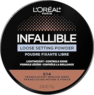 L’Oréal Paris L'Oreal Infallible Tinted Loose Setting Powders, Matte Finish, Lightweight, No White Cast, 2 Shades From Light To Deep, Translucent Light-medium, 0.26 Oz