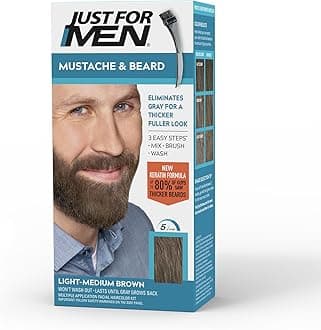 Mustache & Beard Brush In Color Gel Light Medium Brown M30, Pack of 1