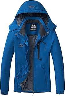 ELLSWOS Womens Winter Coats Waterproof Ski Jacket Warm Snow Jackets Windproof...