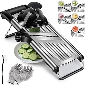 Masthome Professional Kitchen Mandoline Slicer in Stainless Steel