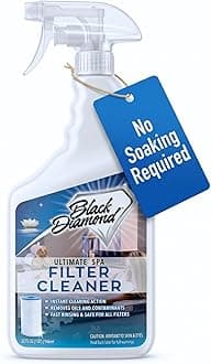 Ultimate Spa & Pool Filter Cleaner Spray, Professional Strength Fast Acting No Soak Hot Tub, Cartridge & Sand Filter Cleaning, Removes Body Oils, Sunscreen, Grease & Organic Build-Up. 32 oz.
