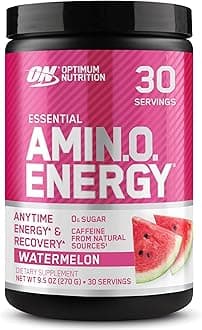 Amino Energy - Pre Workout with Green Tea, BCAA, Amino Acids, Keto Friendly, Green Coffee Extract, Energy Powder - Watermelon, 30 Servings (Packaging May Vary)