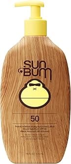 Sun Bum Original SPF 50 Sunscreen Body Lotion - Broad Spectrum Moisturizing Sunscreen with Vitamin E - Hawaii 104 Act Compliant (Made Without Octinoxate & Oxybenzone) - 16 oz