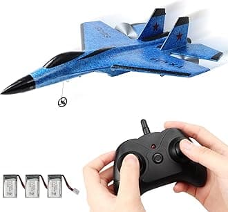 RC Plane 2 Channel Remote Control Airplane Ready to Fly, 2.4GHz Easy to Control RC Glider Plane for Beginners